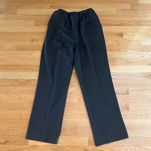 Bleyle Charcoal Gray Wool Slacks Pants Elastic Waist Size 32